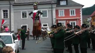 Samsonumzug in Tamsweg Lungau Österreich  Giant Samson Parade Tamsweg Lungau Austria [upl. by Beeson]