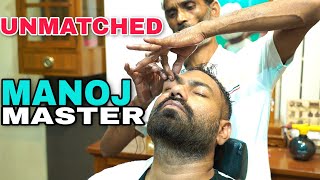 MANOJ MASTER Head Massage amp Amazing cracks and back massage  Indian Barber 💈ASMR [upl. by Harp]