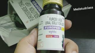 Hindi doctor Furoped drops furosemide drops uses side effects complications [upl. by Jaquelyn785]