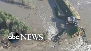 Central Michigan suffers two dam collapses in hours  WNT [upl. by Sackey975]