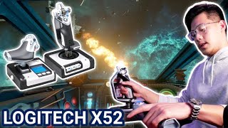 LOGITECH G X52 FLIGHT HOTAS  Unboxing and First Impressions [upl. by Justus4]