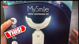 UNBOXING MySmile Teeth Whitening Kit with LED Light 10 Min NonSensitive Fast Teeth Whitener [upl. by Ortiz]