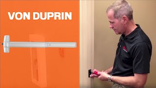 How to Install Von Duprin 9899 Rim Exit Device [upl. by Amann]