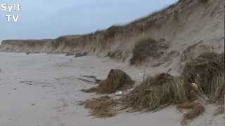 Orkan Lennart kostete Sylt viel Sand und Substanz an der Hörnum Odde [upl. by Naeerb383]