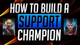 RAID Shadow Legends  How to build a Support Champion [upl. by Reldnahc]