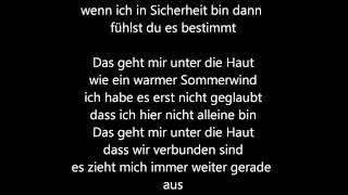 Tim Bendzko  Unter die Haut Lyrics [upl. by Nnainot231]