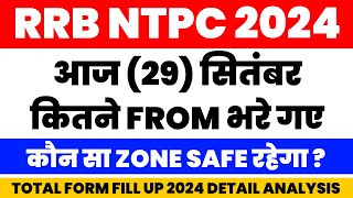 🔥 rrb ntpc total form fill up 2024 zone wise [upl. by Colby]