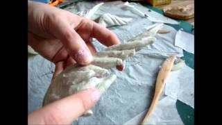 Moulding Worbla Over Airdry Clay [upl. by Fradin29]