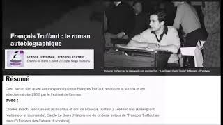 2018 07 03 François Truffaut le roman autobiographique [upl. by Fasto]