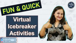 Virtual Icebreaker Activities ll 5 Icebreaker Games To Play On Zoom ll The Skill Academy [upl. by Jarrett]