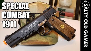 WG Special Combat 1911  SaltyOldGamer Airsoft Review [upl. by Meggs154]