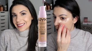 NYX Cosmetics Bare With Me Concealer Review amp Demo [upl. by Dennison]