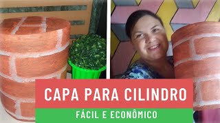 COMO FAZER CAPA PARA CILINDRO DE MANEIRA FÁCILConfira o resultado🎉 [upl. by Danais802]