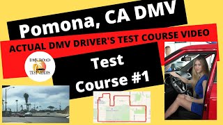 ACTUAL TEST ROUTE Pomona CA DMV Drivers Behind The Wheel Driving Road Course Exam California [upl. by Reffotsirk144]