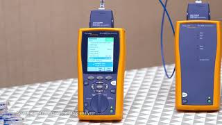 How to Test Copper Ethernet Network Cable Using Fluke Network Tester  FS [upl. by Amri]