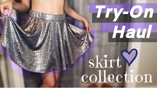 Try On Haul  SKIRT COLLECTION [upl. by Annanhoj]