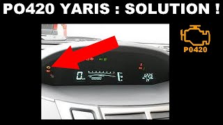 P0420  la SOLUTION toyota yaris [upl. by Kehsihba]