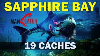 Sapphire Bay All Nutrient Caches Location  Maneater Sapphire Bay Collectibles Guide [upl. by Audwen]