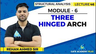 Lecture 46  Module 6  Three Hinged Arch  Structural Analysis [upl. by Hitt]