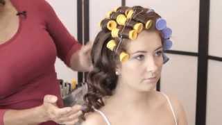 Creating different curls using heated rollers click link below for full length tutorial [upl. by Marte94]