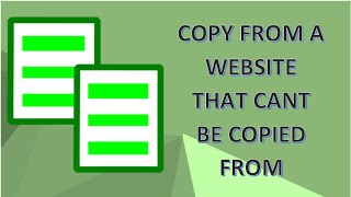 How To Copy Text And Images From A Protected Website [upl. by Aissak]