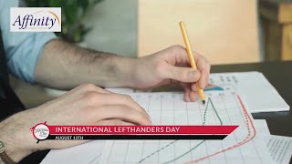 NATIONAL DAY CALENDAR International Left Handers Day [upl. by Calv]