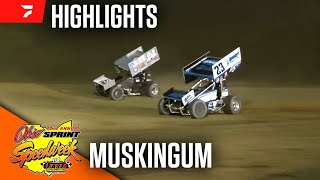 Ohio Sprint Speedweek at Muskingum County Speedway 61324  Highlights [upl. by Hanahsuar]