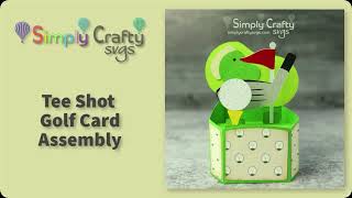 Tee Shot Golf Card Assembly  3D Golf Box Card SVG File [upl. by Rihana570]