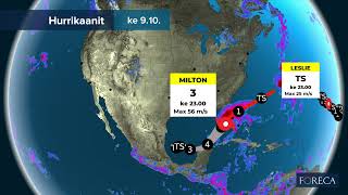 Hurrikaani Milton liikkuu Meksikonlahdella kohti Floridaa [upl. by Anayk]
