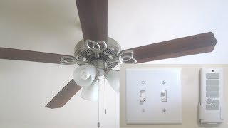 Install Remote Control for Ceiling Fan with Light [upl. by Assiar]