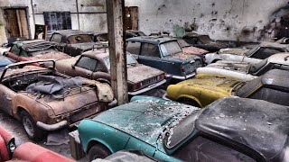 Des anciennes voitures de collection oubliées dans un atelier  Urbex [upl. by Akira]