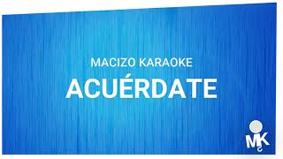 Acuérdate Karaoke  Los Gigantes del vallenato [upl. by Laval]