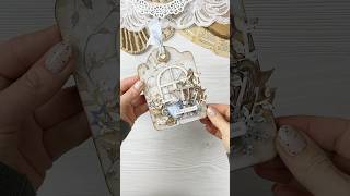 Winter coffee tag stamperia papercrafts [upl. by Stambaugh]