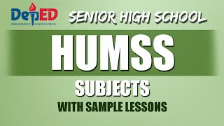 HUMSS Subjects for Grade 11 and Grade 12  Complete List of HUMSS Specialized Subjects  DepEd Guide [upl. by Ille]