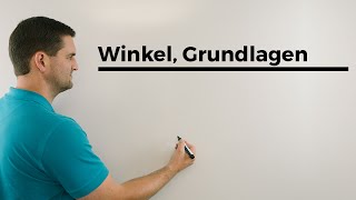 Winkel Grundlagen Beispiel mit Boden und Stift an der Tafel vorgemacht  Mathe by Daniel Jung [upl. by Casimir]