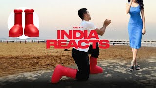 Asking Women to Date Me in the BIG RED BOOTS  INDIA REACTS [upl. by Horan]