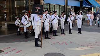 William Diamond Junior Fife and Drum Corps at Downtown Crossing Boston history fifeanddrum [upl. by Ayerim]