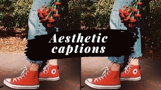 30 AESTHETIC INSTAGRAM CAPTION IDEAS [upl. by Formica47]