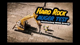 Hard Rock Auger Testing with WRB Group [upl. by Darnoc895]