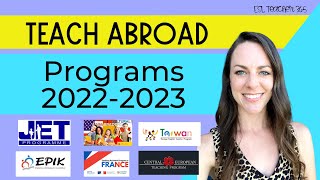 Teach Abroad Programs 2022 and 2023 [upl. by Gala854]