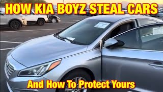 How The KIA Boyz Steal KIA And Hyundai Cars [upl. by Salisbury]