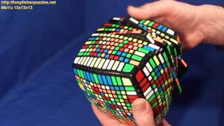 MoYu 13x13x13 13x13 Rubiks Cube puzzle scramble amp KO 11x11x11 comparison [upl. by Salvadore]