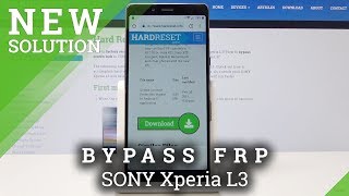 SONY Xperia L3 Bypass Google Veririfaction  Unlock Google Protection  Remove FRP [upl. by Greff130]