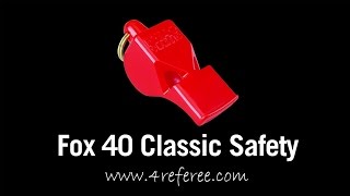 Fox 40 Classic Safety Pealess Whistle [upl. by Carolann144]