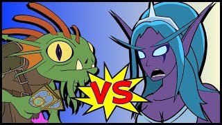 MORGL v TYRANDE A Hearthstone Cartoon [upl. by Anem]