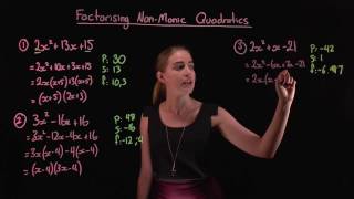 Factorising NonMonic Quadratics [upl. by Thurnau311]