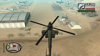 GTA San Andreas  How to get the Hunter from the air race Heli Hell [upl. by Timofei]