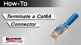 How To Terminate a Cat6A Connector [upl. by Ania161]