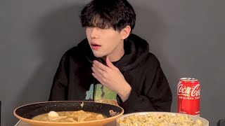 SUB매워서 눈물나는 마라탕 먹방 ASMR MUKBANG 볶음밥 Malatang [upl. by Winsor]