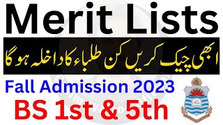 Merit List Kaise Check Kare 2023  Punjab University Merit List 2023 [upl. by Christensen2]